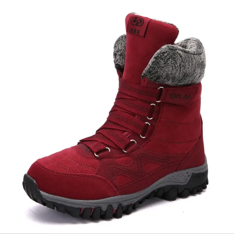 

CS701 Women Winter Ankle Boots Warm Women Waterproof Snow Boots Warm Plush Boots Wedge Suede Boots Casual Designer Shoes