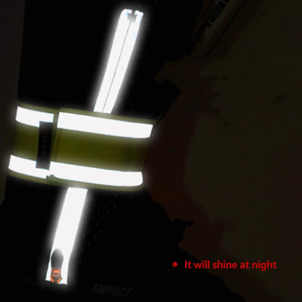 Cycling Super Reflective Safety Elastic High Elastic Leggings Arm Strap With Night Running Arm Band Leggings Arm Band