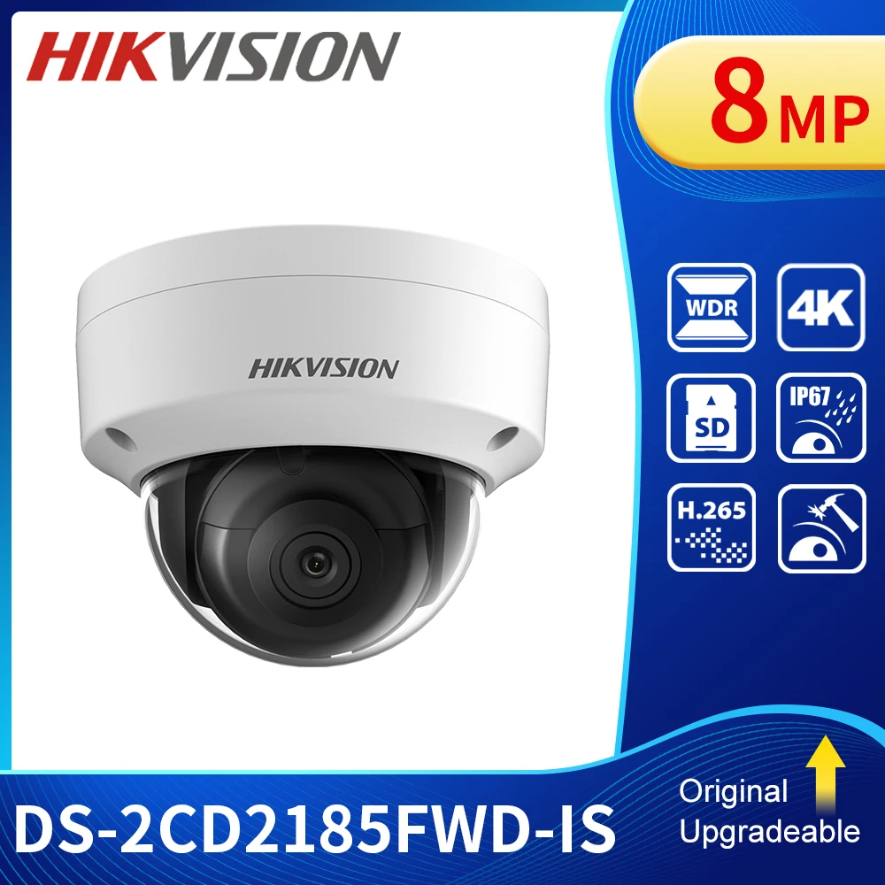 Камера видеонаблюдения Hikvision 4K 8 Мп со слотом под SD-карту | Безопасность и защита