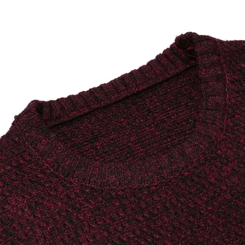 Vertvie Men Knitted Casual Sweater O-Neck Slim Long Sleeve Sweaters Men Pullovers Patchwork Soft Fashion Autumn Mens Clothes New