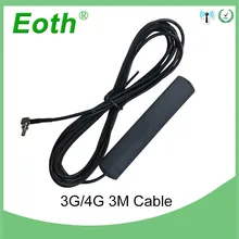 Eoth 3g 4G антенна 3dbi CRC9 4G LTE патч антенна 4G маршрутизатор Антенна с 3 м кабелем для huawei маршрутизатор модем ретранслятор антенны
