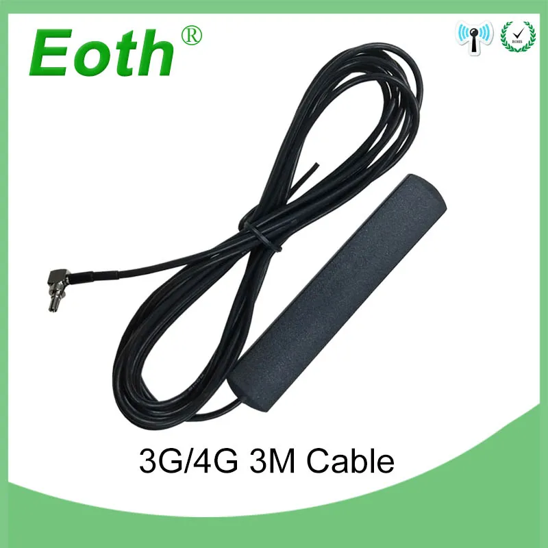 Eoth 3G 4G антенна 3dbi CRC9 LTE коммутационные антенны роутер с кабелем 3m для Huawei модем