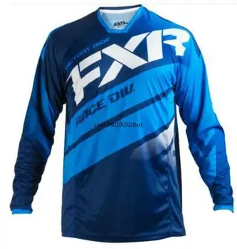

2021 New Enduro Bike Jersey Motocross Bmx Racing Jersey Downhill Dh Blue LONG Sleeve Cycling Clothes Mx Summer Mtb T-shirt