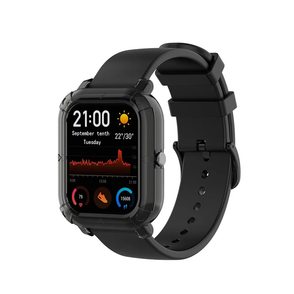 Чехол для часов Xiaomi Huami Amazfit GTS из ТПУ, прозрачный защитный чехол, сменная пленка, защитная крышка, 19 октября