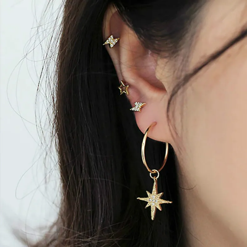 1 Набор Продам Для женщин Ленточки круг из металла в богемном стиле зажим Earringss