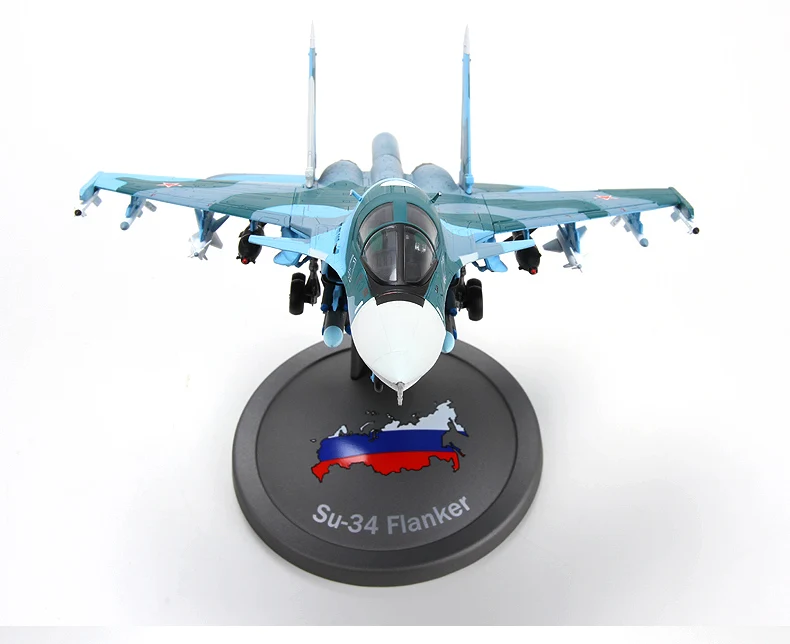 1: 72 Su 34 модель истребителя сплав Platypus Su34 модель самолета Моделирование готовые украшения Военная коллекция боевые игрушечные бомбардировщики