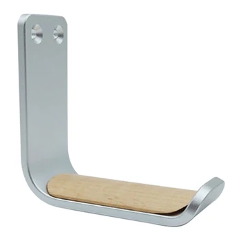 

Headset Holder Stick Wooden Pad Aluminum Overhead Under Desk Desktop Stand Mount Holder Rack Clamp Black