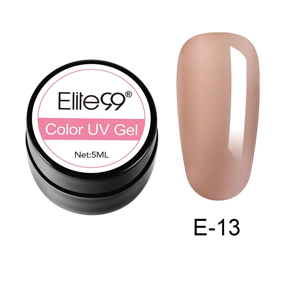 N-GLJE13-5ML-003 Elite99 5 мл Чистый Цвет гель-краска УФ-гель для ногтей замачиваемый Гель-лак для ногтей Полупостоянный УФ-лак для ногтей - Цвет: N-GLJE13-5ML-003