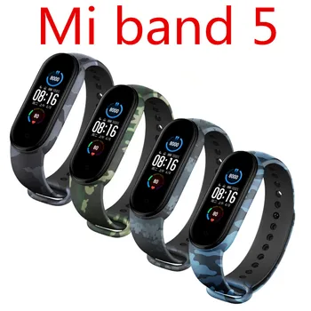 

Smart Accessories For Xiaomi Mi Band 5 4 3 Strap Wrist Watch Sport Fitness Bracelet Silicone Replacement Miband