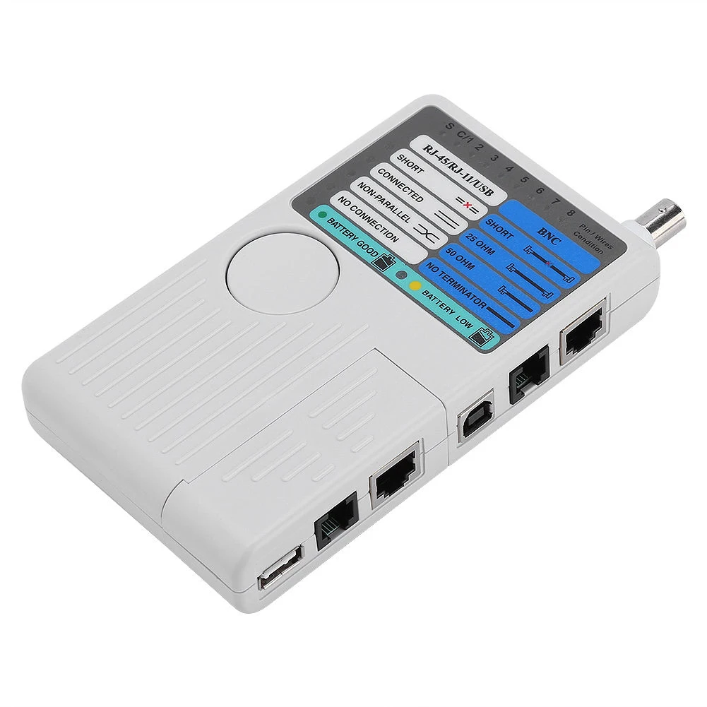 Простой в эксплуатации USB BNC быстрый отклик телефонный провод Многофункциональный портативный профессиональный светодиодный индикатор сетевой кабель тестер