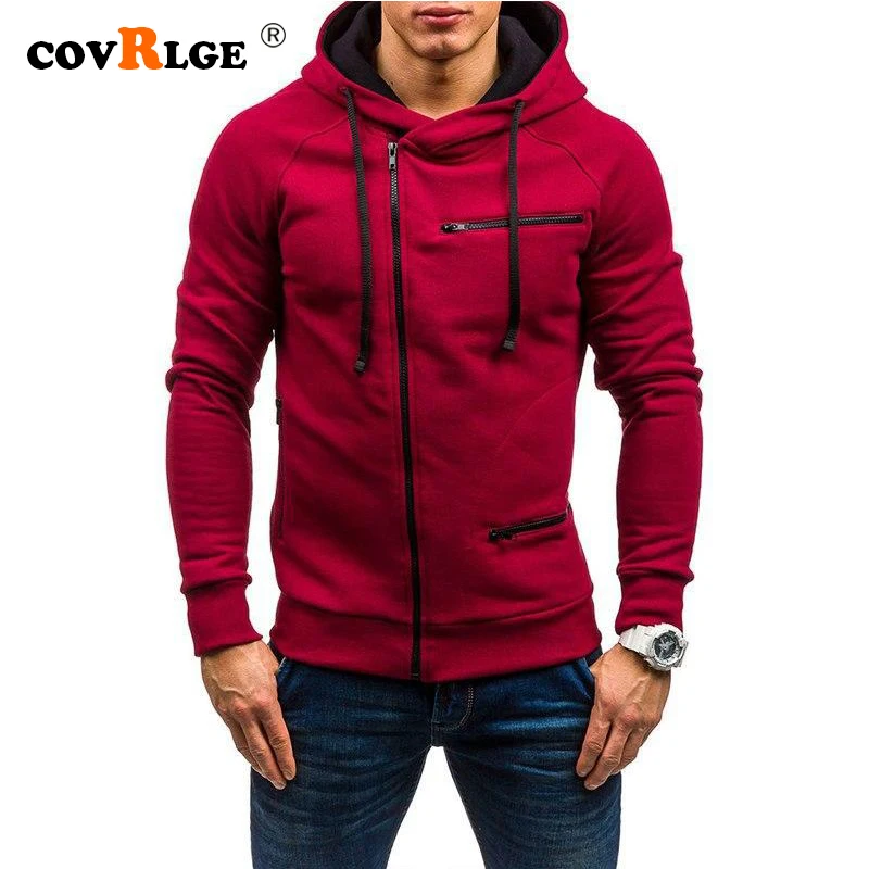 Covrlge Fashion Brand Men's Hoodies 2019 Spring Autumn Male Casual Hoodies Sweatshirts Men's Zipper Solid Color Hoodies MWW204 Covrlge Fashion Brand Men's Hoodies 2019 Spring Autumn Male Casual Hoodies Sweatshirts Men's Zipper Solid Color Hoodies MWW204