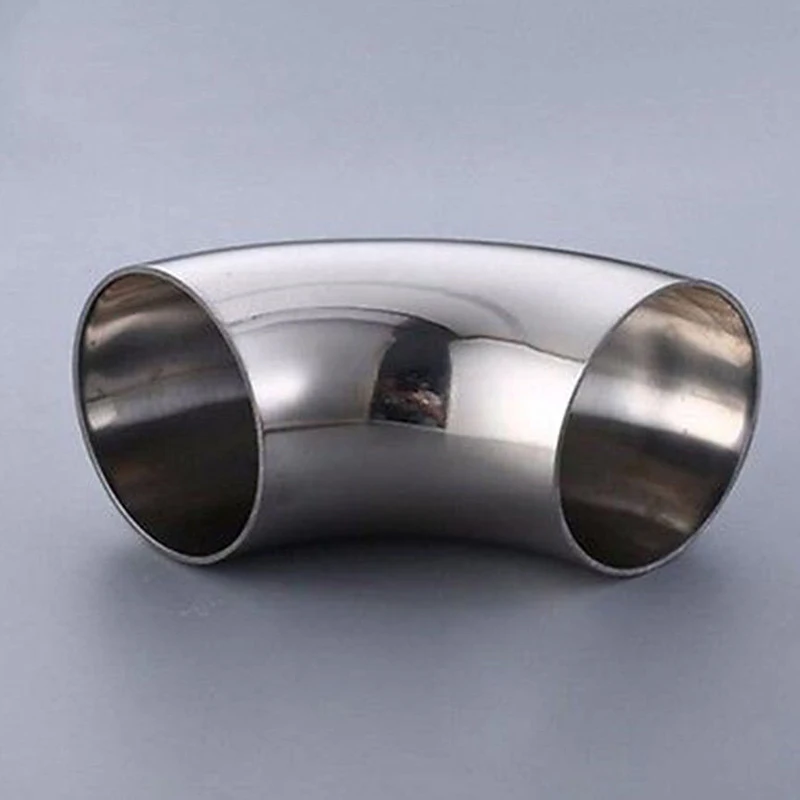 

2/51mm Stainless Steel Car Exhaust Pipe Weldable 90° Bend Elbow Fittings 1 Pcs