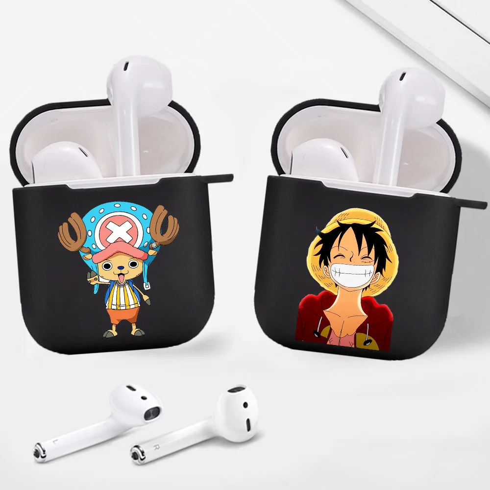 

Cute Cartoon One Piece Luffy zoro Choppe Earphone Case for Apple Airpods 1 2 Wireless Bluetooth Cover Earphone Airpod Coque