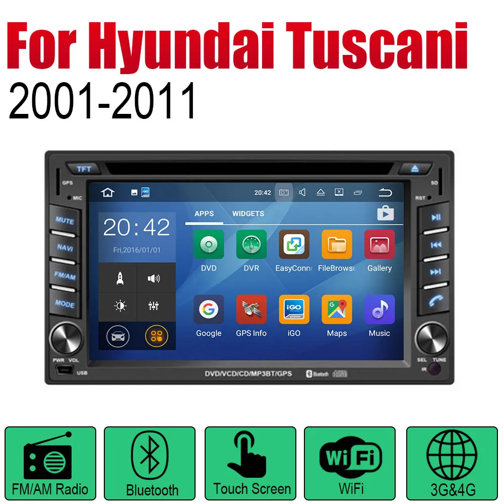 Standard machine ZaiXi автомобильный dvd-плеер gps навигация для hyundai Tuscani 2001~ 2011 автомобильное мультимедиа андроид экран системы радио стерео - Цвет: Standard machine