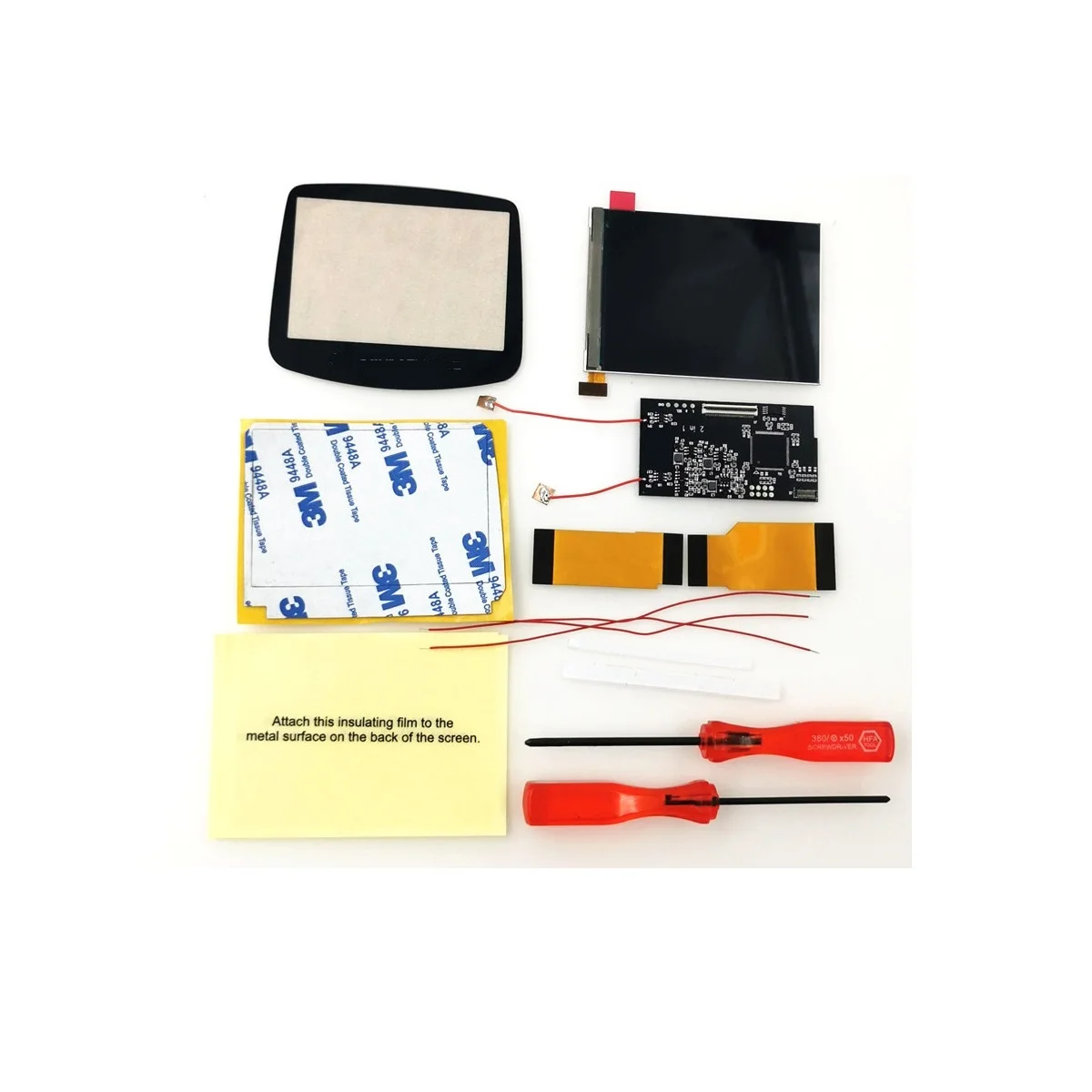 8 Colors Brightness GBA V2 IPS Backlight LCD Mod & For GameBoy Advance GBA Pre- Cut Full Housing shell kit