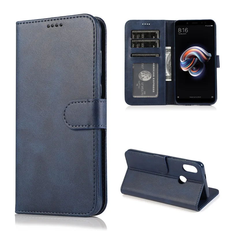 

Flip Phone Case For XiaoMi RedMi Note 5 Pro Leather Wallet Card Slot Cover For RedMi Note 5 5Pro soft Silicone Anti-knock Cases