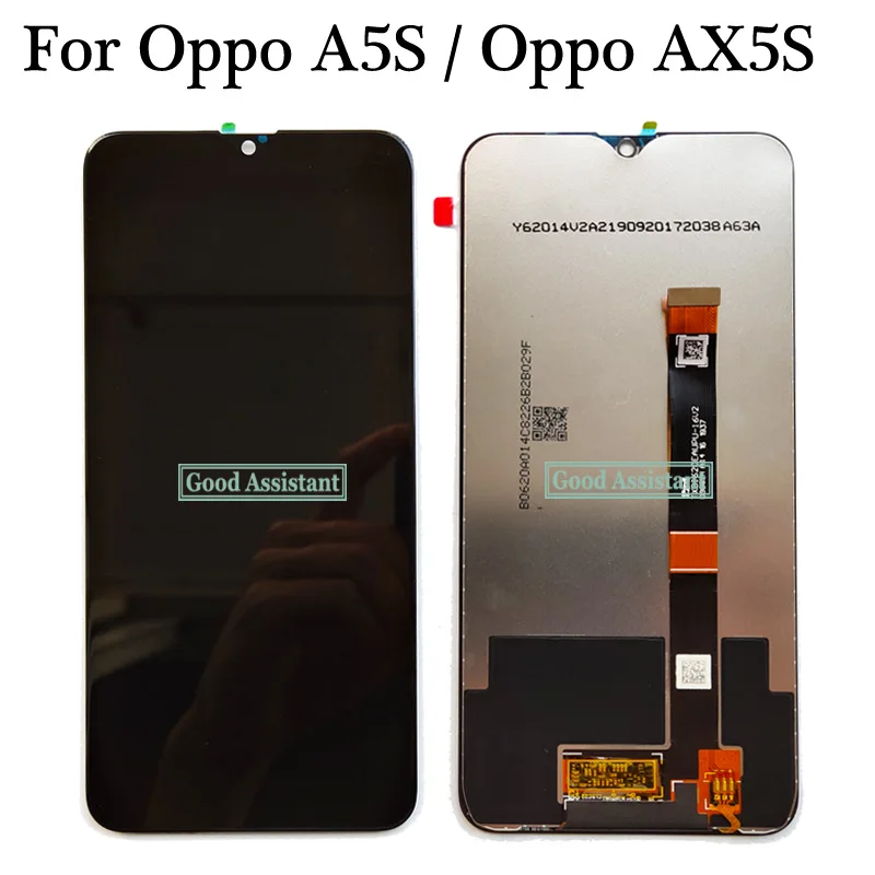 6,2 дюймовый черный для OPPO A5S CPH1909/AX5S CPH1920 ЖК-дисплей с кодирующий преобразователь сенсорного экрана в сборе запасные части