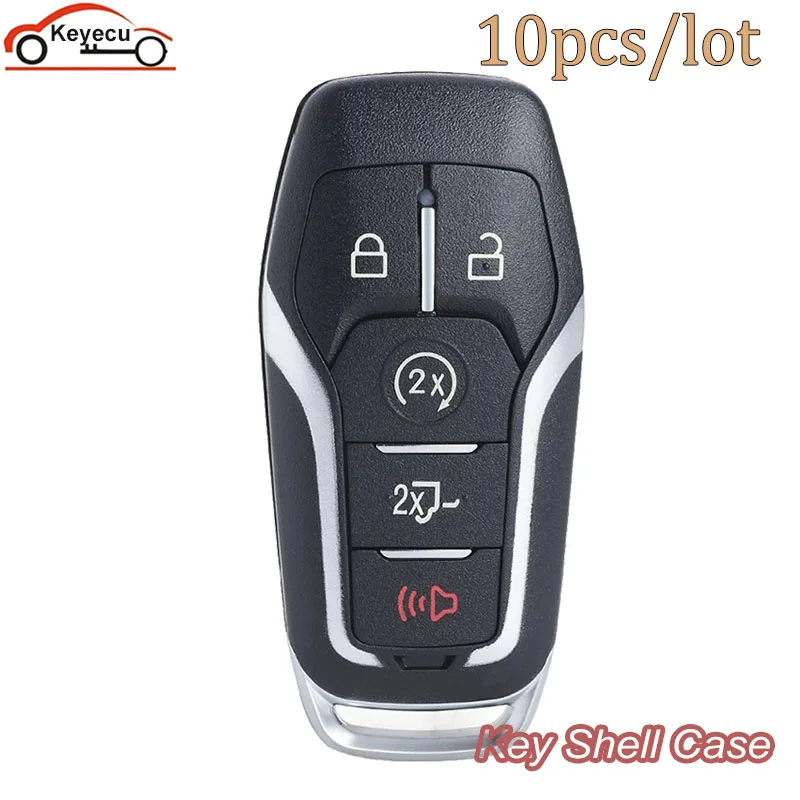 

KEYECU 10pcs 5 Buttons Remote Car Key Case Shell For Ford Focus Edge S Max Mondeo Ka Explorer Fusion Galaxy 2015 2016 2017