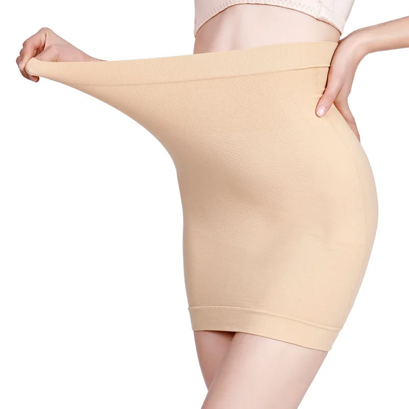High Waist Tummy Control Slips Woman Seamless Slimming Half Slip