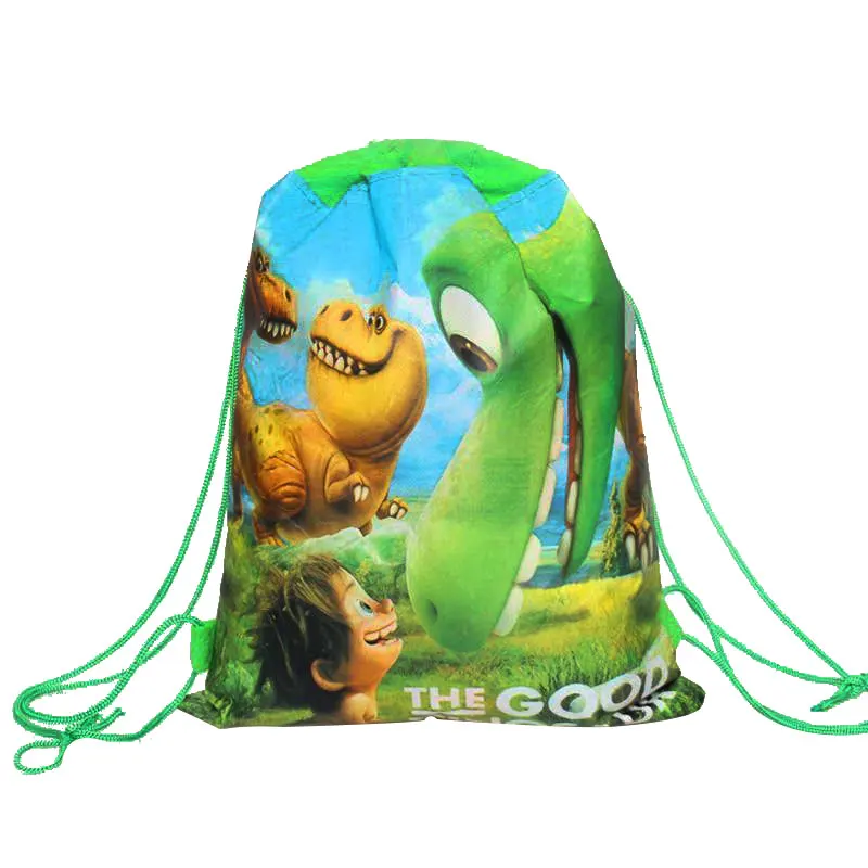 Вечерние сумки с рисунком динозавра для детей на день рождения рюкзак из нетканого материала детский школьный рюкзак Органайзер сумка для стирки