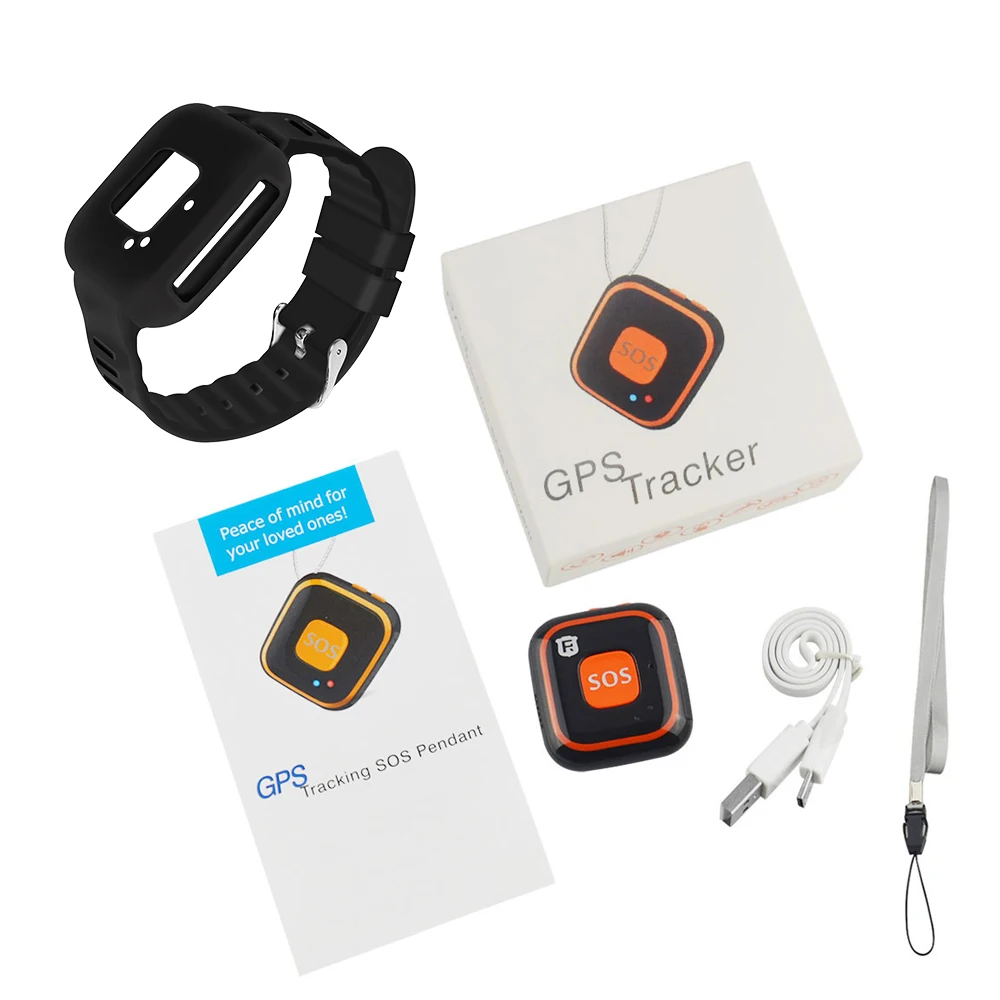 RF-V28, Детский gps трекер, детский мини gps локатор, персональное устройство слежения для детей, Wi-Fi, gps LBS A, gps отслеживание, двухсторонние звонки, сигнализация - Цвет: box orange blackband