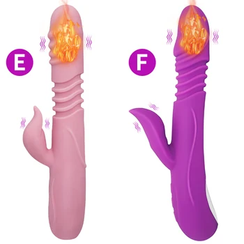 Ucalo Thrusting Vibrators For Women With Telescopic Rotating Heating G Spot Vagina Massager Female Huge Dildos Penis Sex Toys 4