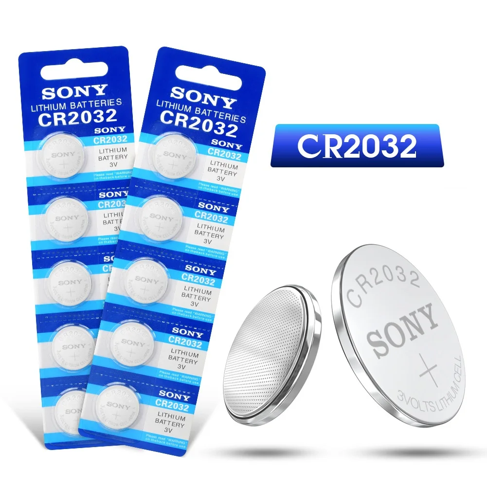 SONY 1-50Pcs CR2032 3V Lithium Button Cell Batteries BR2032 DL2032 ECR2032 Coin Battery Single Use For Watch Car Remote Key
