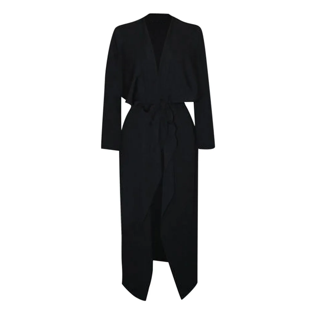 HSU, новинка, женское длинное пальто, зимнее, для женщин, s-Ladies-Maxi-с длинным рукавом-водопад-с поясом, куртка, пальто, хит, для женщин, уличная одежда