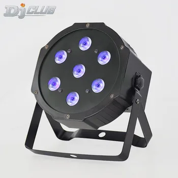 

Led Flat Par Rgbw Stage Wash 7X12W Strobe Lights With Dmx512 Control For Professional Stage Dj Equipment