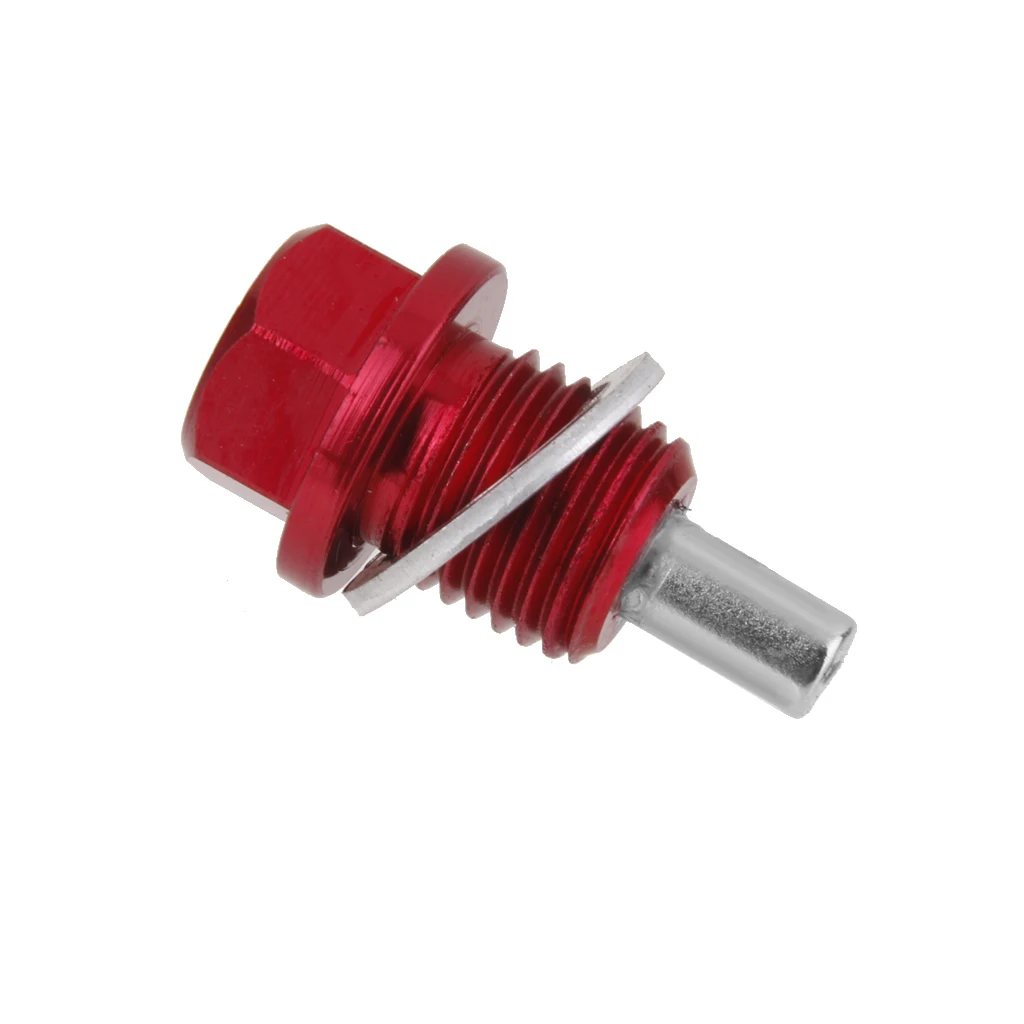 M14X1.5mm Magnetic Oil Drain Plug For Toyota For Mitsubishi Red