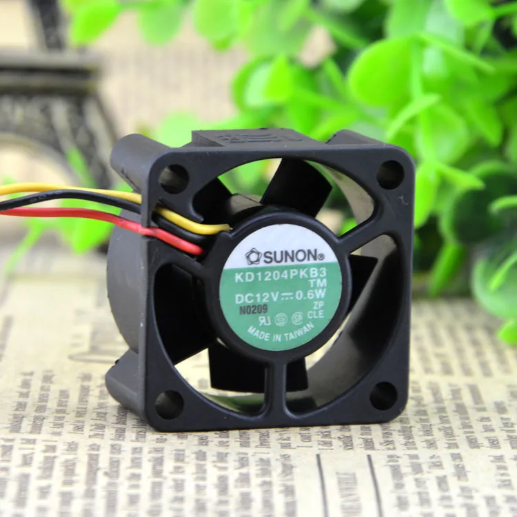 4020 4 см 12V 0,6 W KD1204PKB2 3 провода защиты электродвигателя Вентилятор охлаждения