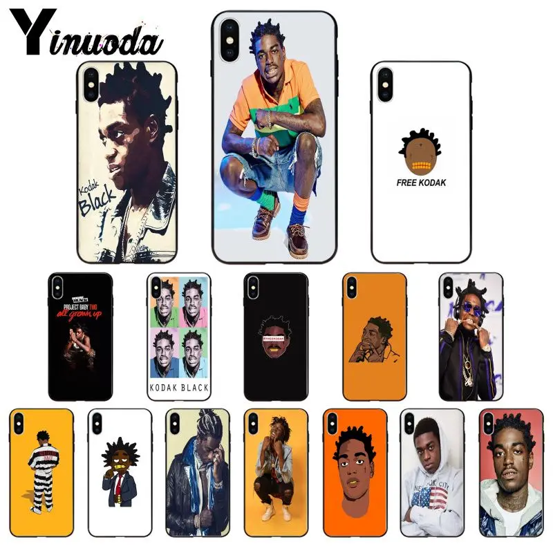 Kodak Black Rapper Colorful Cute Phone Case For Apple iPhone 11 8 7 6 6S Plus X XS MAX 5 5S SE XR 11 pro Cover Cellphones