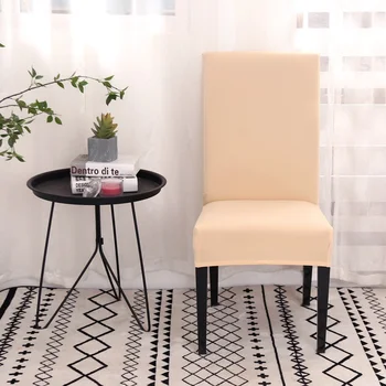 

Stretch Spandex Removable Dining Room Chair Covers Slipcover Living Room Home Party Wedding Decoration Chair Cover Solid Color