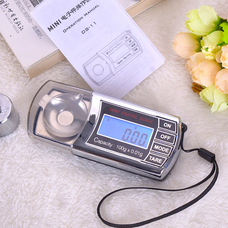 

20g 0.001g LCD Digital Milligram Gram Pocket Scale Mini Electronic Diamond Jewelry Scales Precise Carat Weight Balance With Box