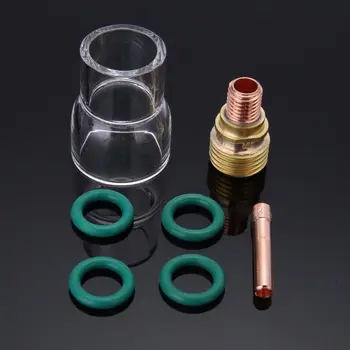 

7pcs Torch TIG Welding Stubby Gas Lens #12 Pyrex Cup For WP-9/WP-20/WP-25 Tool