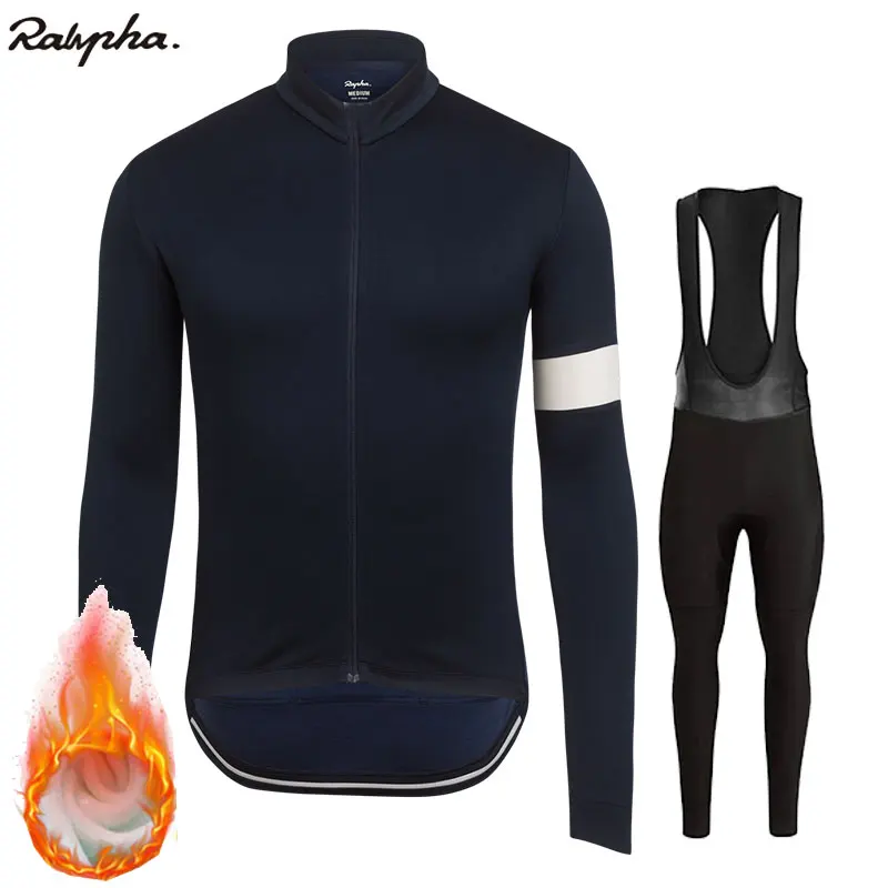 Fleece Raphaing pro Ropa ciclismo, теплый, новинка, зимний, теплый, флис, Джерси, мужские, костюмы, одежда для верховой езды, комбинезон, комплект, флис, шерсть - Цвет: Fleece