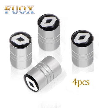 

4 pieces Car Valve Caps Style Logo For Renault Clio Laguna 2 Megane 2 3 Duster Logan Captur Emblems Accessories Badge