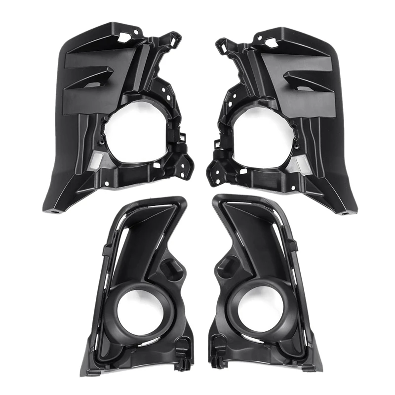 

4Pcs Car Fog Light Cover Driving Lamp Trim Decoraion for Toyota Highlander 2017 2018 2019