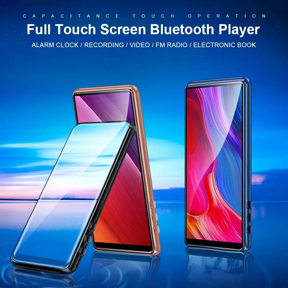 M9 HIFI видео Mp3 полный сенсорный экран MP3 плеер полный видео английский словарик длинный режим ожидания MP5 студенческий MP3 плеер Bluetooth