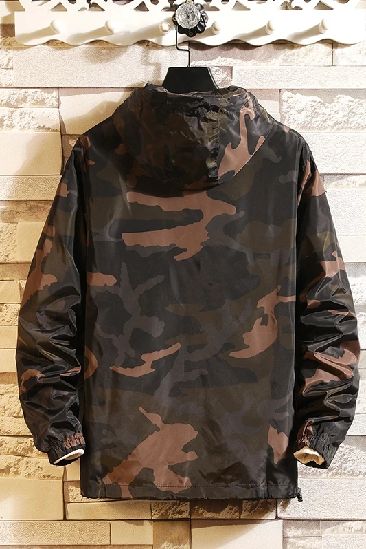 Black Friday 2019 Spring Autumn Men's Jackets Camouflage Military Hooded Coats Casual Zipper Male Windbreaker Men Brand Clothing