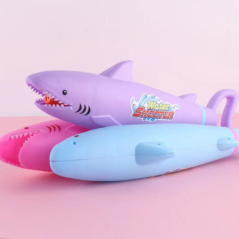 Детские Игрушки для ванны, Акула, игровая водяная пушка, детские водные игрушки, Веселый водяной пистолет, детская игрушка для купания на открытом воздухе, пляжный пистолет, портативный
