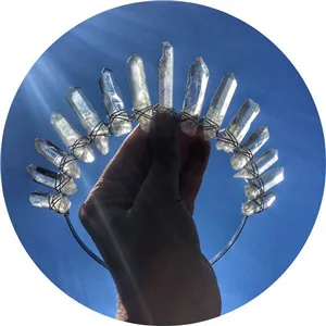 TransparentSilver Модный женский обруч ручной работы на Хэллоуин для девушек, готический ободок для волос со стразами, женские вечерние аксессуары для волос - Цвет: TransparentSilver