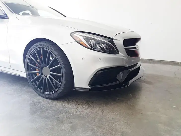 Для W205 C63 AMG sedan передний спойлер/углеродное волокно передний спойлер задний спойлер для Benz C63 AMG W205