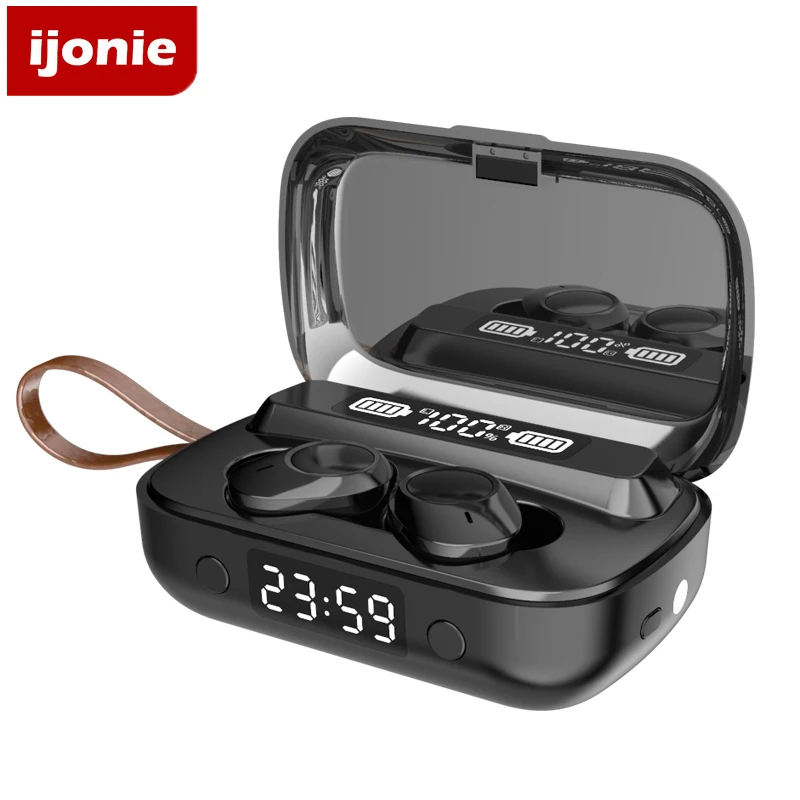 

Wireless Headphones Bluetooth Earphones TWS Bluetooth Headphone Touch Control LED Display Wireless Headset with Power Bank