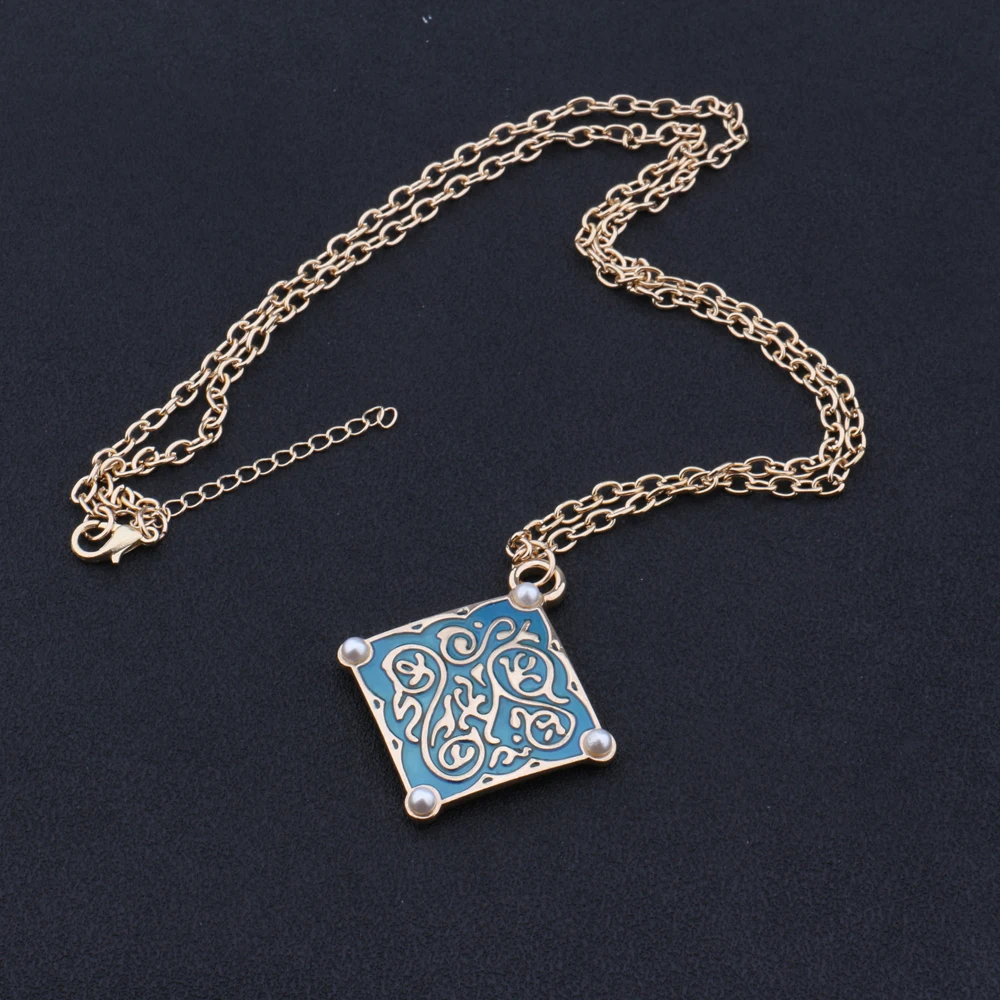 Triss медальон ожерелье жемчуг кулон игра волшебник 3 Дикая Охота Золото колье ожерелье для женщин Косплей готические ювелирные изделия