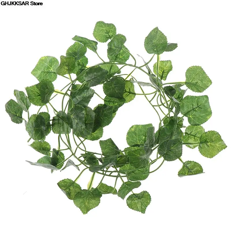 1x 2.4m Artficial Vine Silk Ivy Green Plants Fake Leaf Plants Hanging