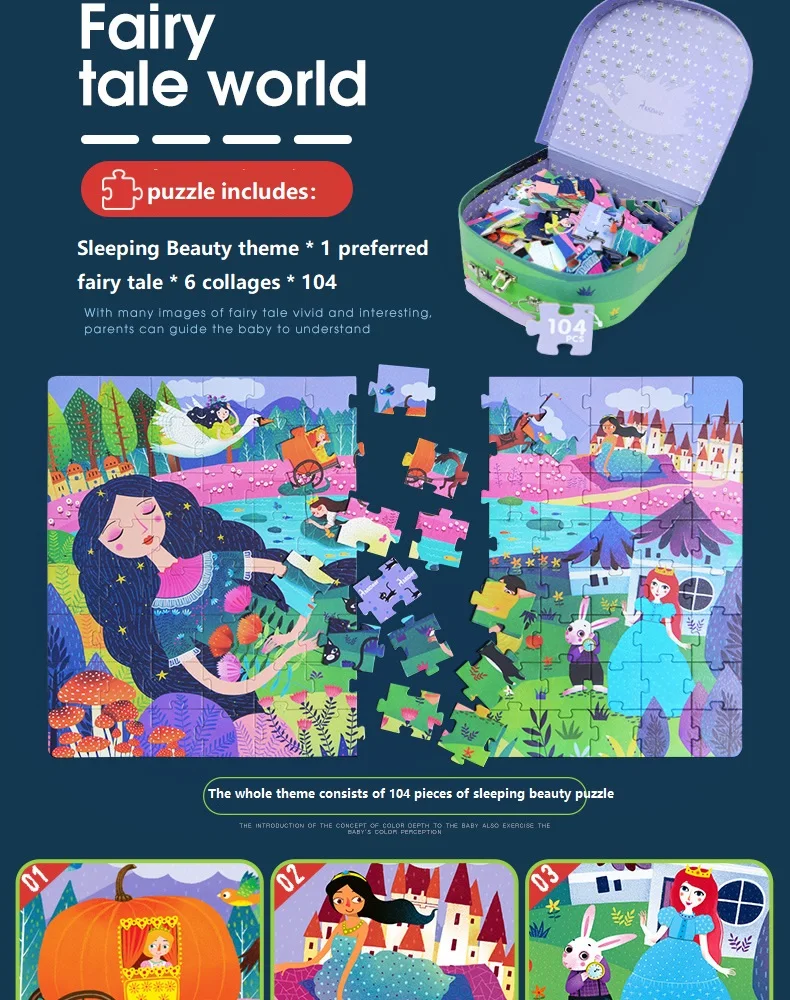 Mideer, Детская познавательная головоломка, человеческая география, 100 p, детская портативная Подарочная коробка, головоломка, От 1 до 6 лет, Alpinia Oxyphylla, игрушки