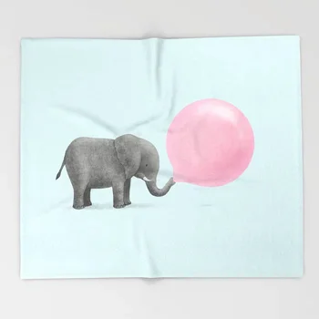 

Animal Blanket Kid Cute Design Jumbo Bubble Gum Fleece Blankets and Throw Blanket for Beds Christmas Decorations for Home