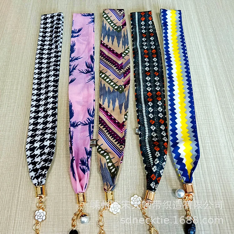 Manufacturers Direct Selling Ribbon Mobile Phone DIY Accessory Ribbon Long Silk Scarves Lanyard Halter Creative Gift Handmade Ha