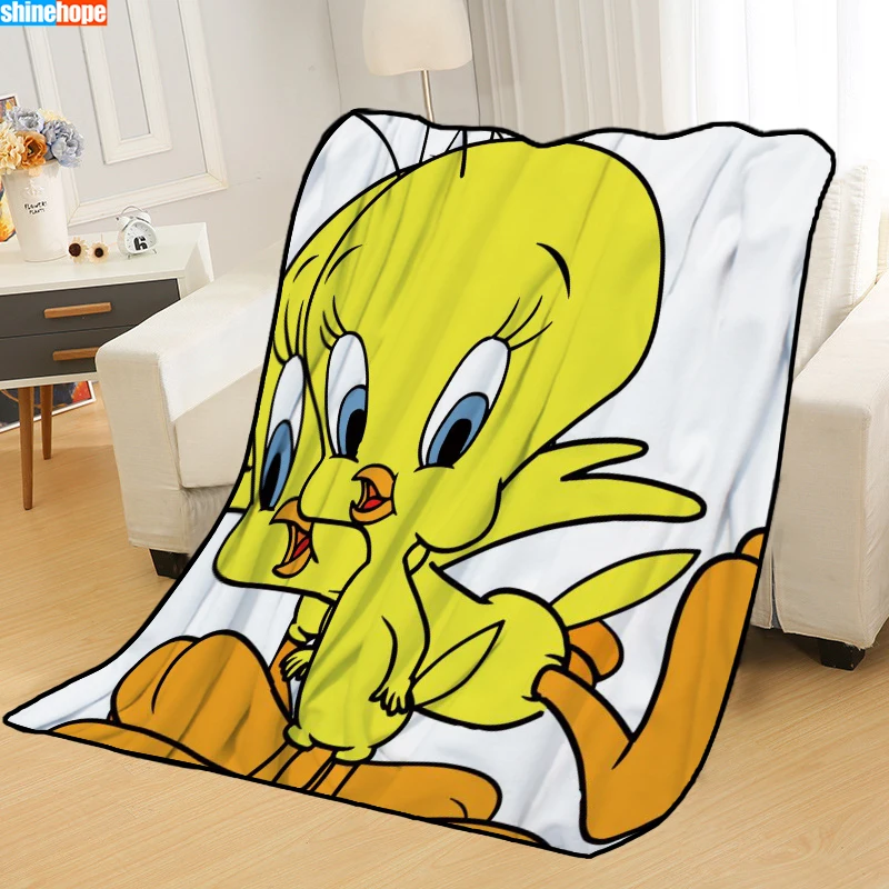 Одеяла на заказ, детское одеяло Tweety Bird, s, мягкое, TR, сделай сам, для украшения картины, для спальни, пледы, одеяло для путешествий - Цвет: 6